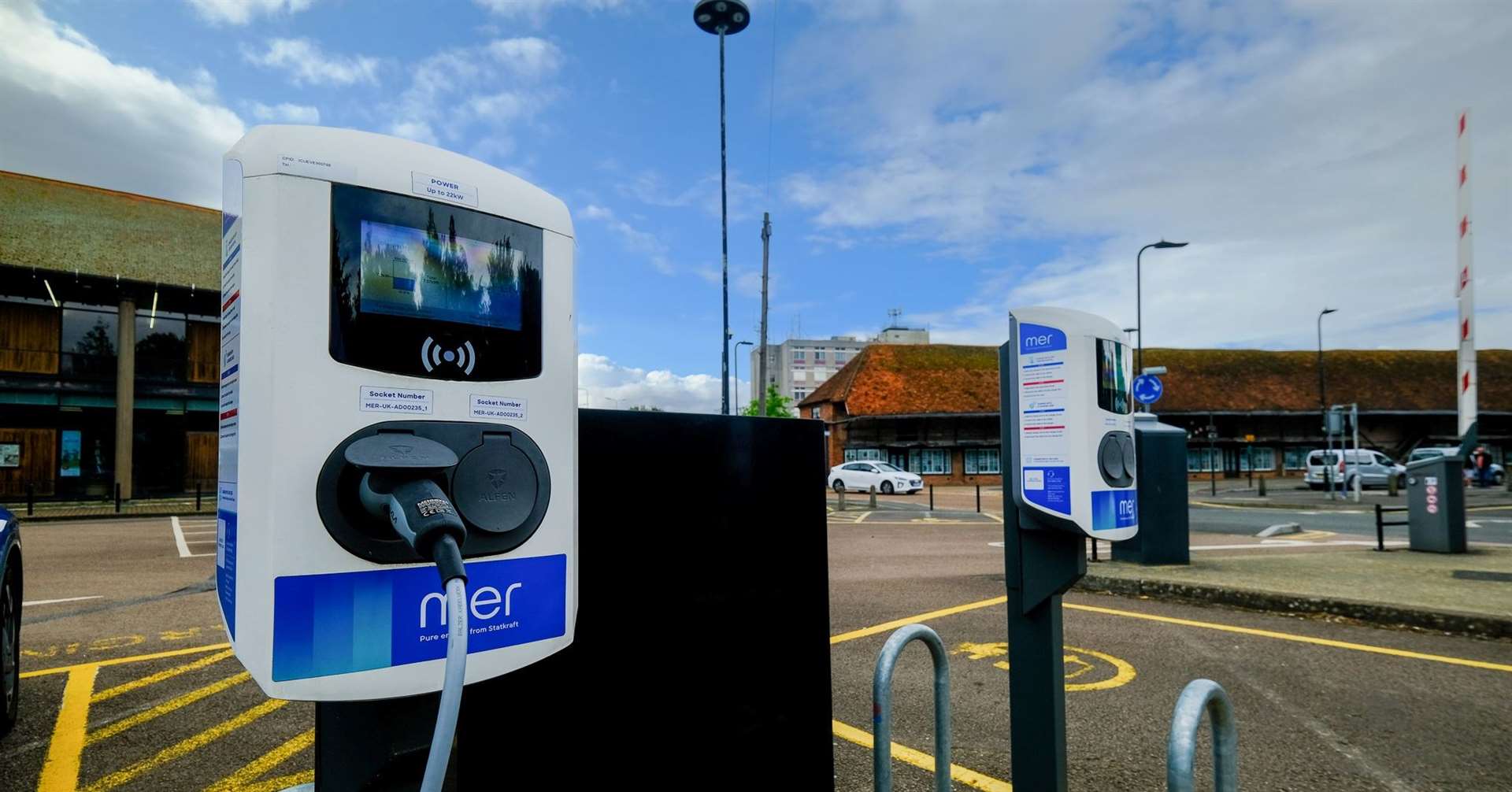 More electric car chargers are needed. Stock photo