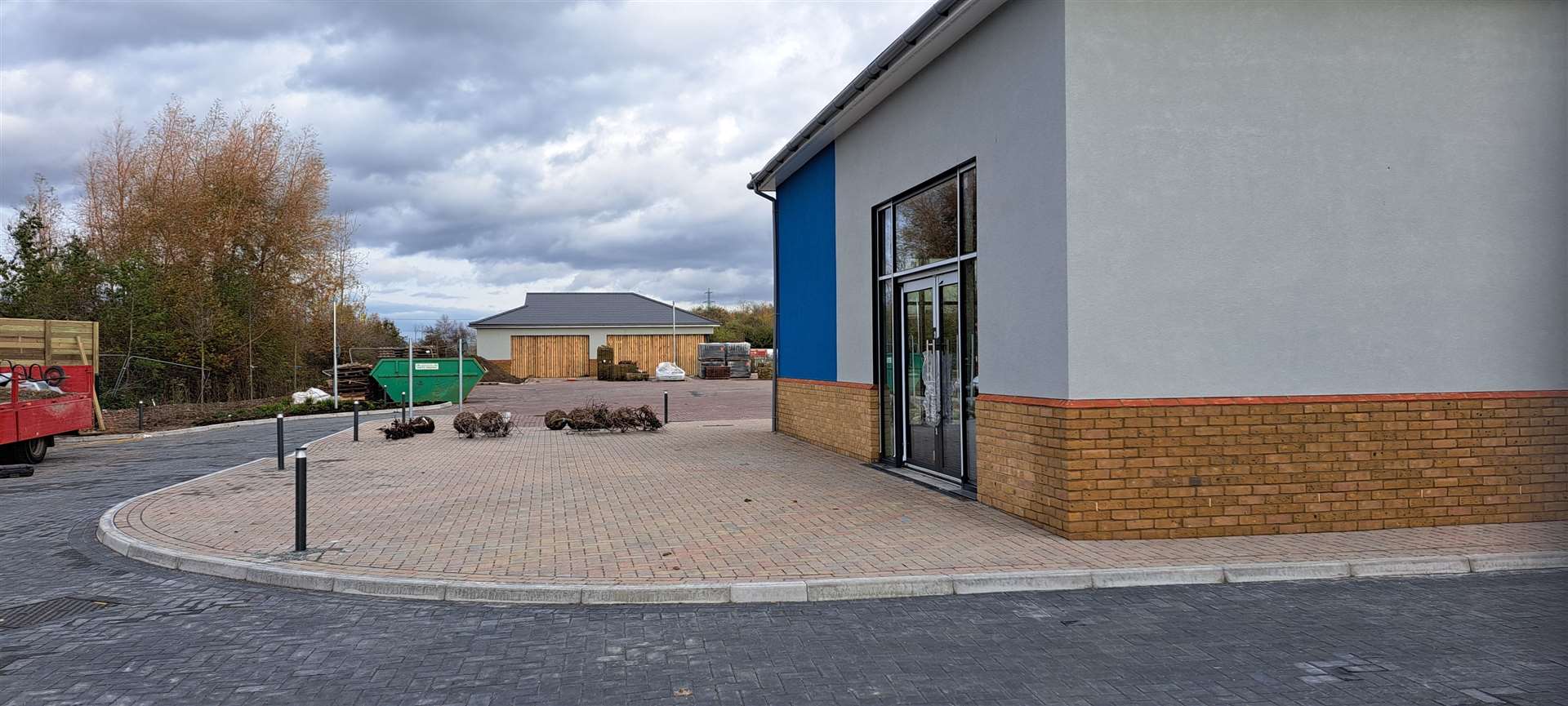 The takeaway units up for let behind the new Greggs' drive-thru. Picture: Megan Carr