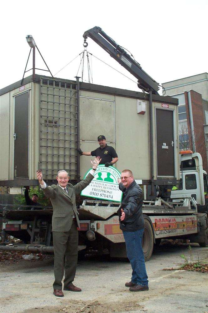 Pictured in 2002, Peter Morgan with Phil Talbot and Gary Pilcher