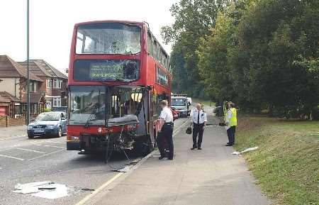 The emergency services at the scene. Picture: SIMON JAMES