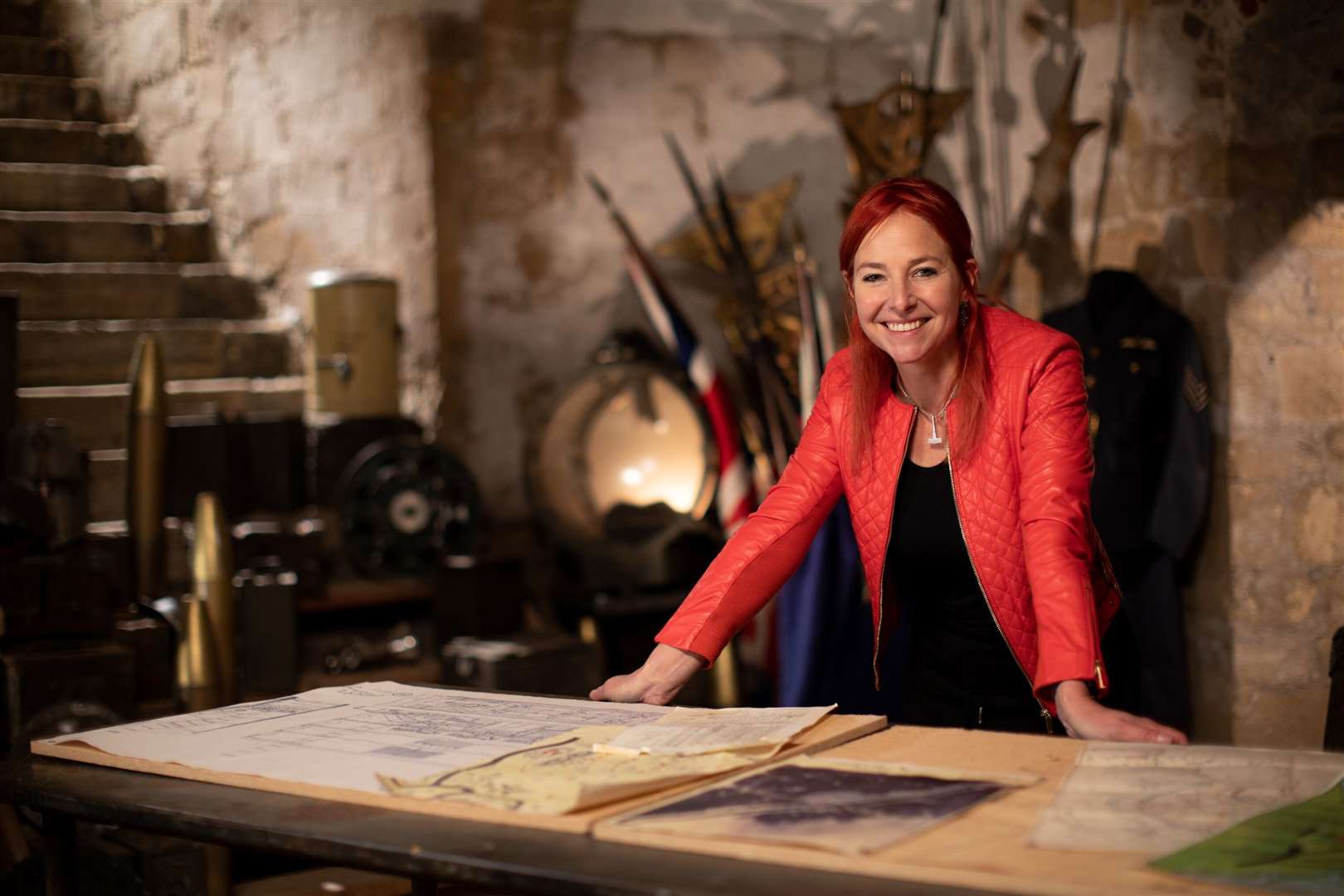 Professor Alice Roberts at Walmer Castle. Picture: Channel 4