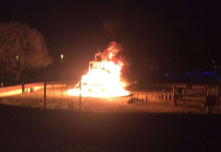 Beachfields Play Area will be rebuilt following its devastating fire in December. Picture: Brian Spoor