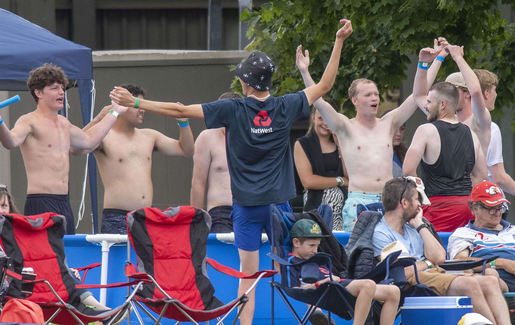 Fans watching on. Picture: Mark Westley