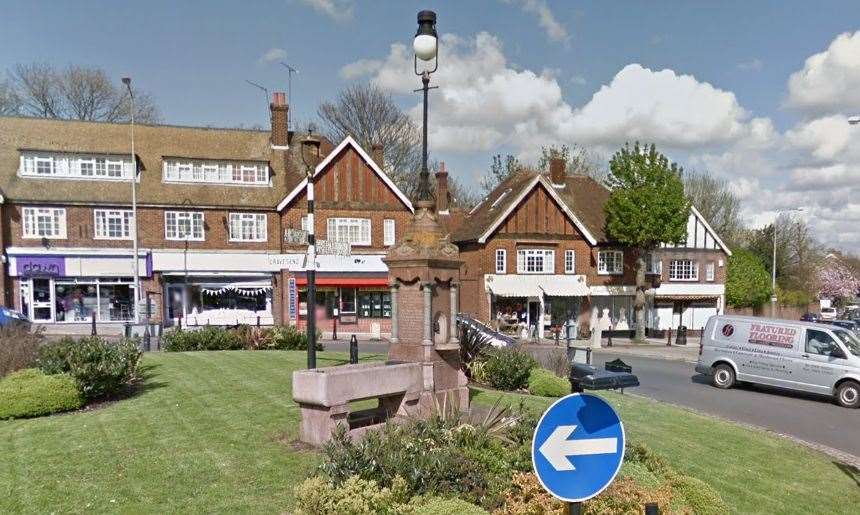 The historic horse trough on the Echo Square roundabout in Gravesend, pictured in 2012. Picture: Google