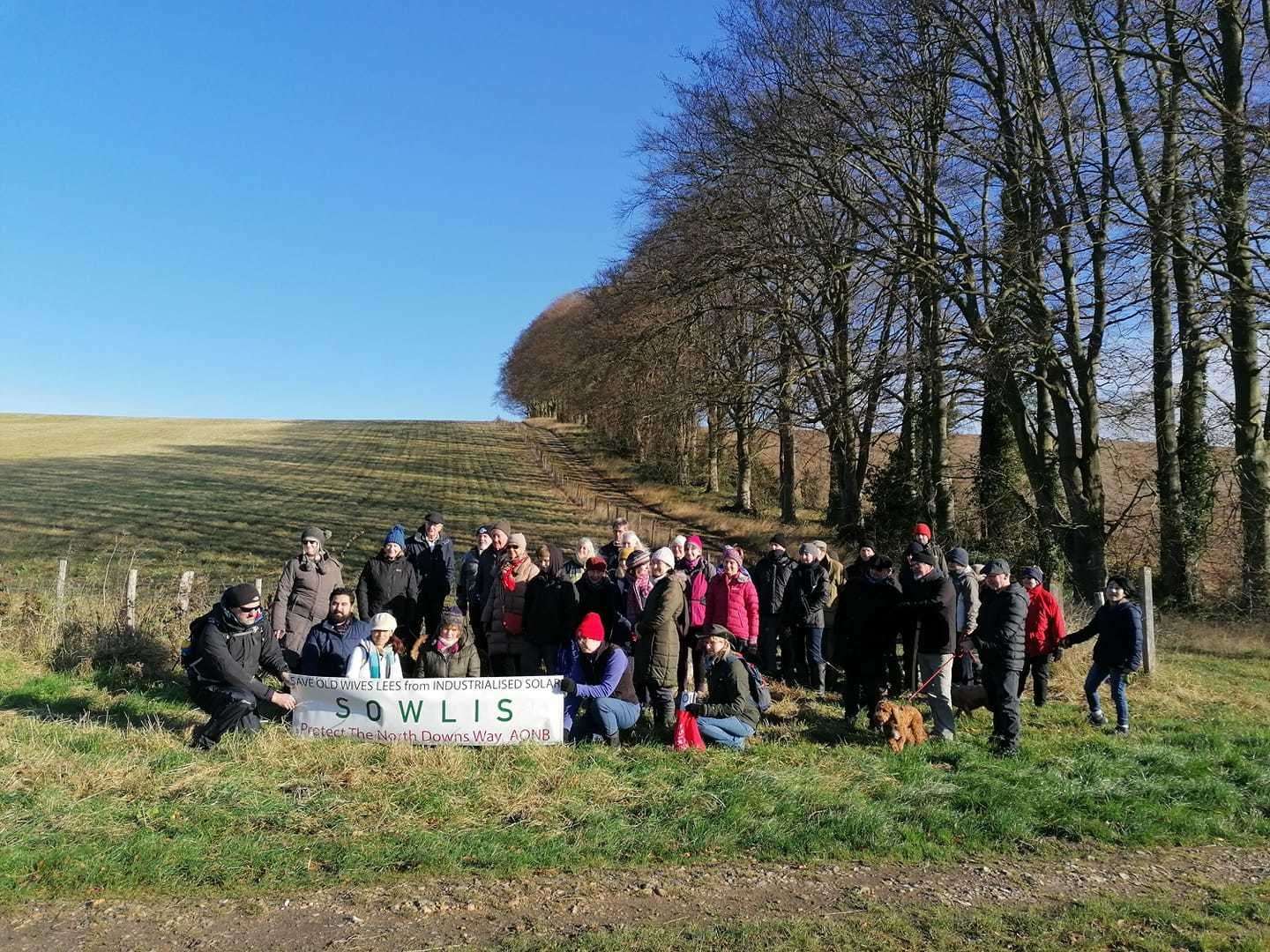 The Save Old Wives Lees from Industrial Solar group today. Photo: SOWLIS (53366935)