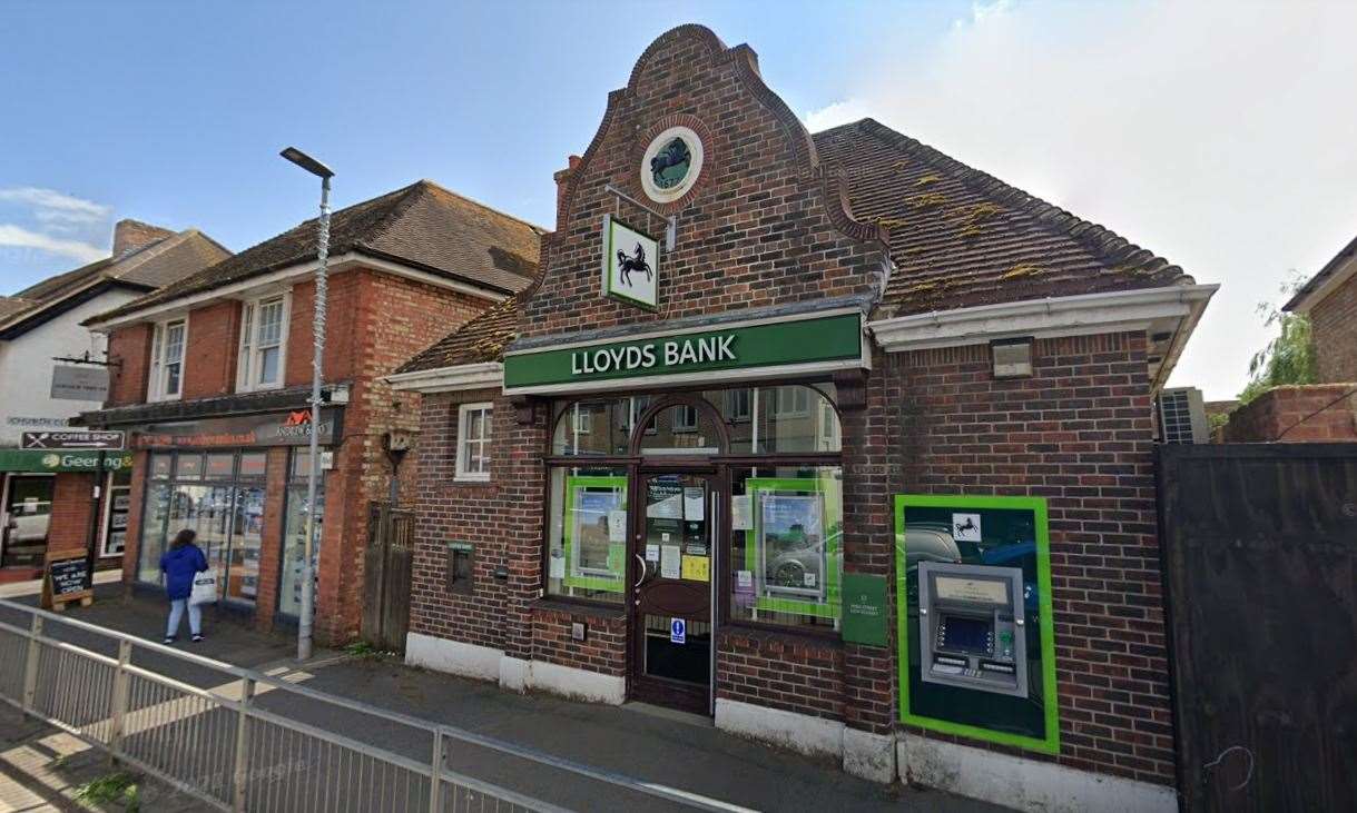 Lloyds Bank is to close its branch in New Romney in November. Picture: Google Street View