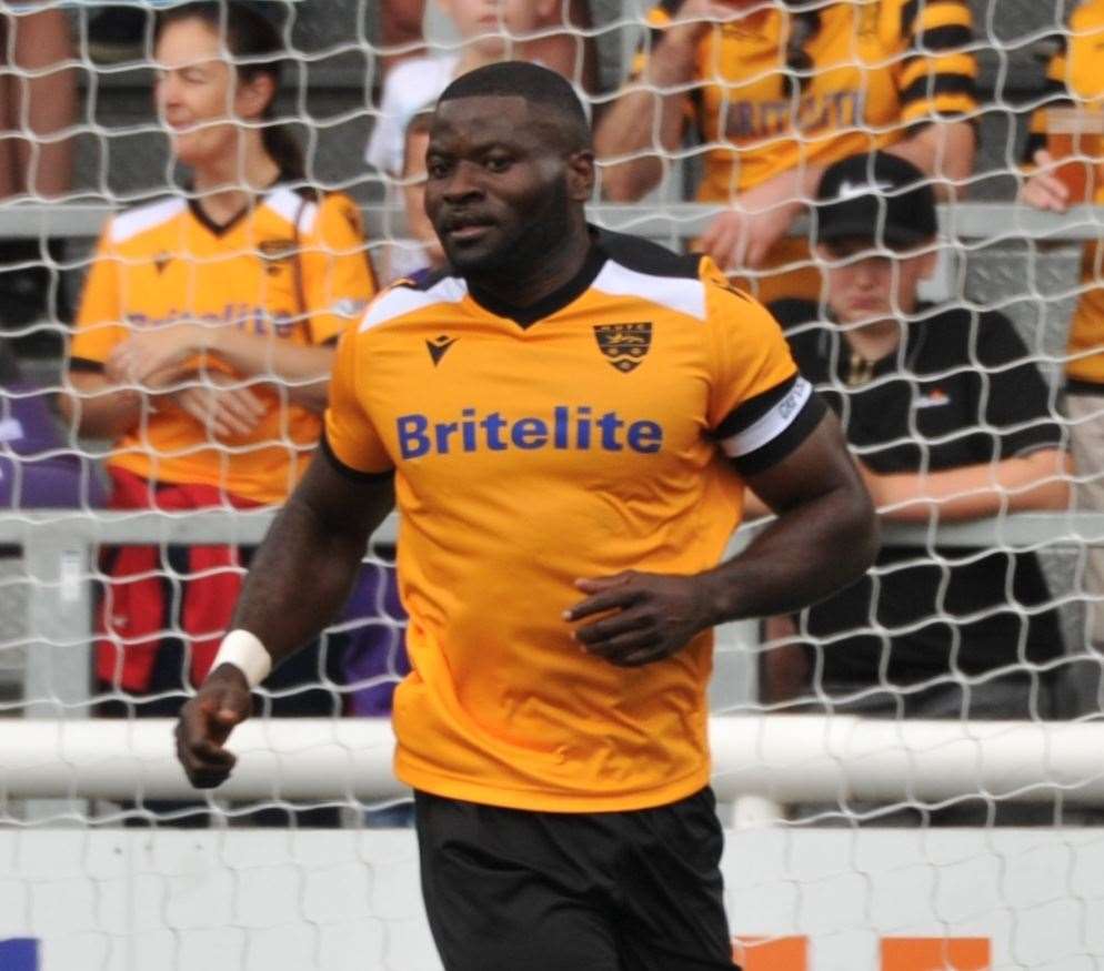 Maidstone captain George Elokobi Picture: Steve Terrell