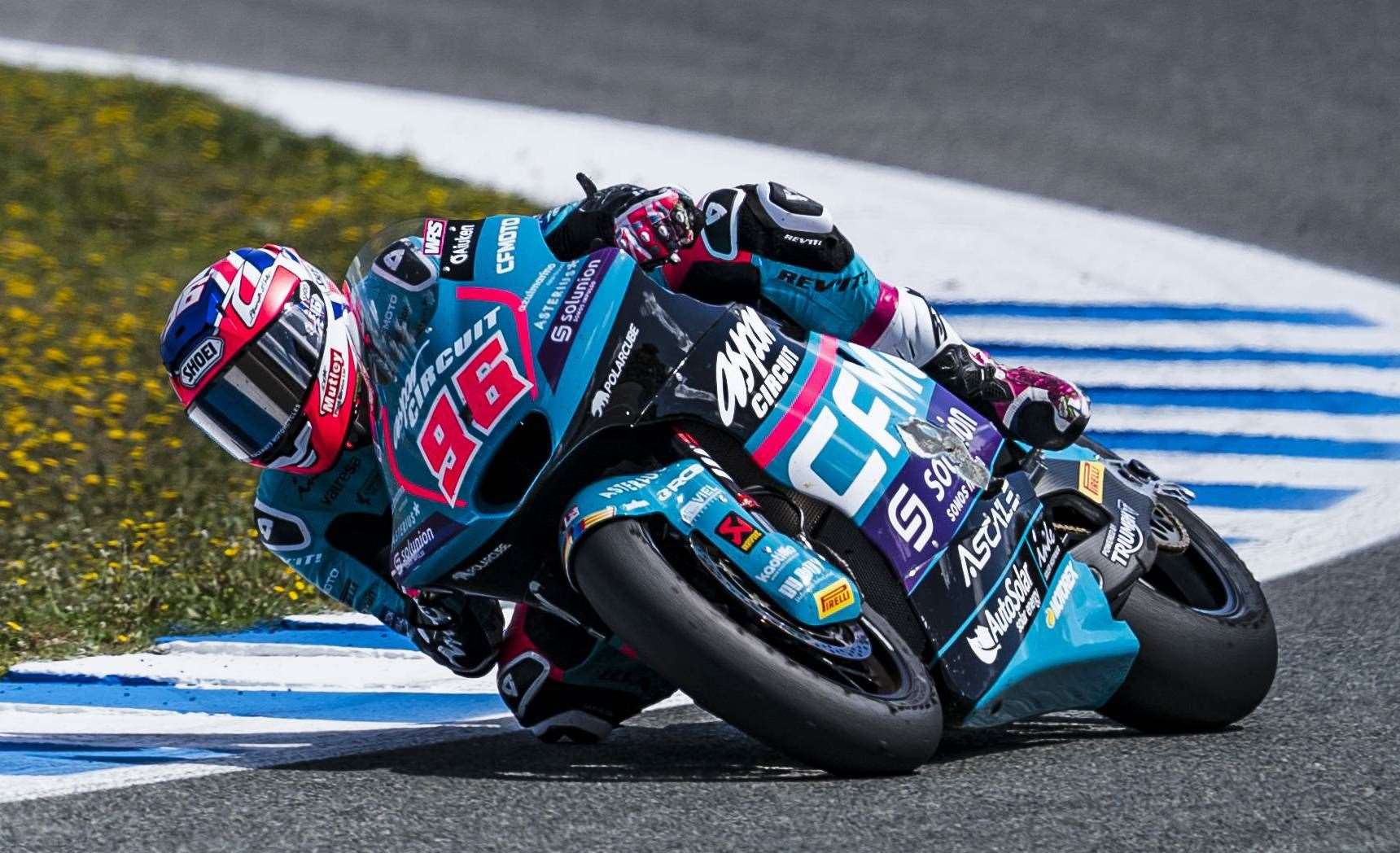 Jake Dixon topped the testing times at Jerez ahead of this weekend’s French Grand Prix Picture: Aspar Team