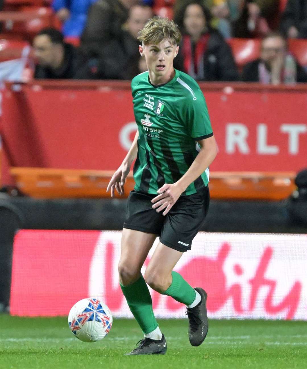 Matthew Vigor - the young midfielder came off the substitutes’ bench to get Cray Valley’s first at Dover. Picture: Keith Gillard