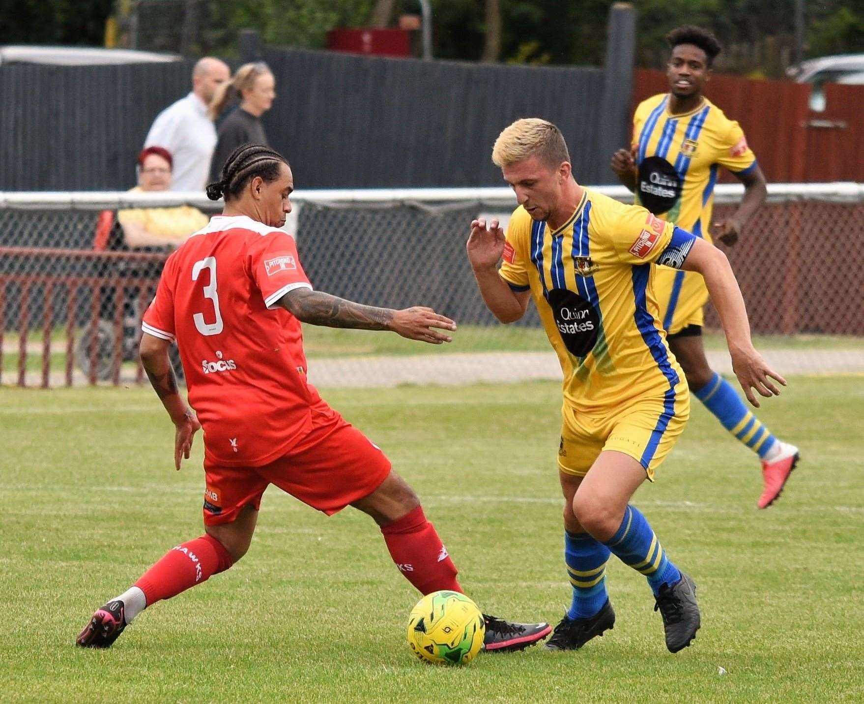 Sittingbourne striker Kane Rowland Picture: Ken Medwyn