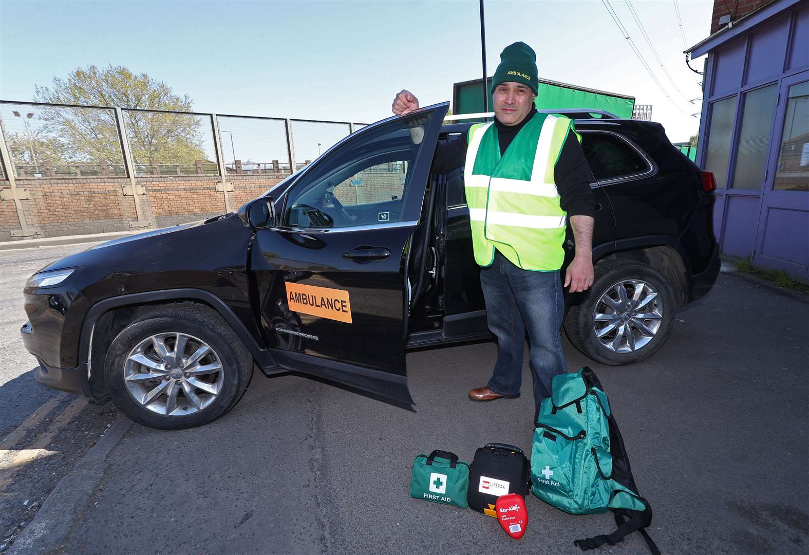 Jonathan Ganesh, president of the Docklands Victims’ Association and an NHS volunteer responder (Yui Mok/PA)