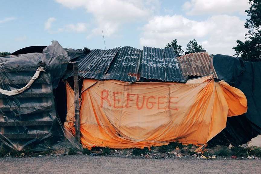 The Jungle migrant camp in Calais before its closure. Picture: Jaz O'Hara.