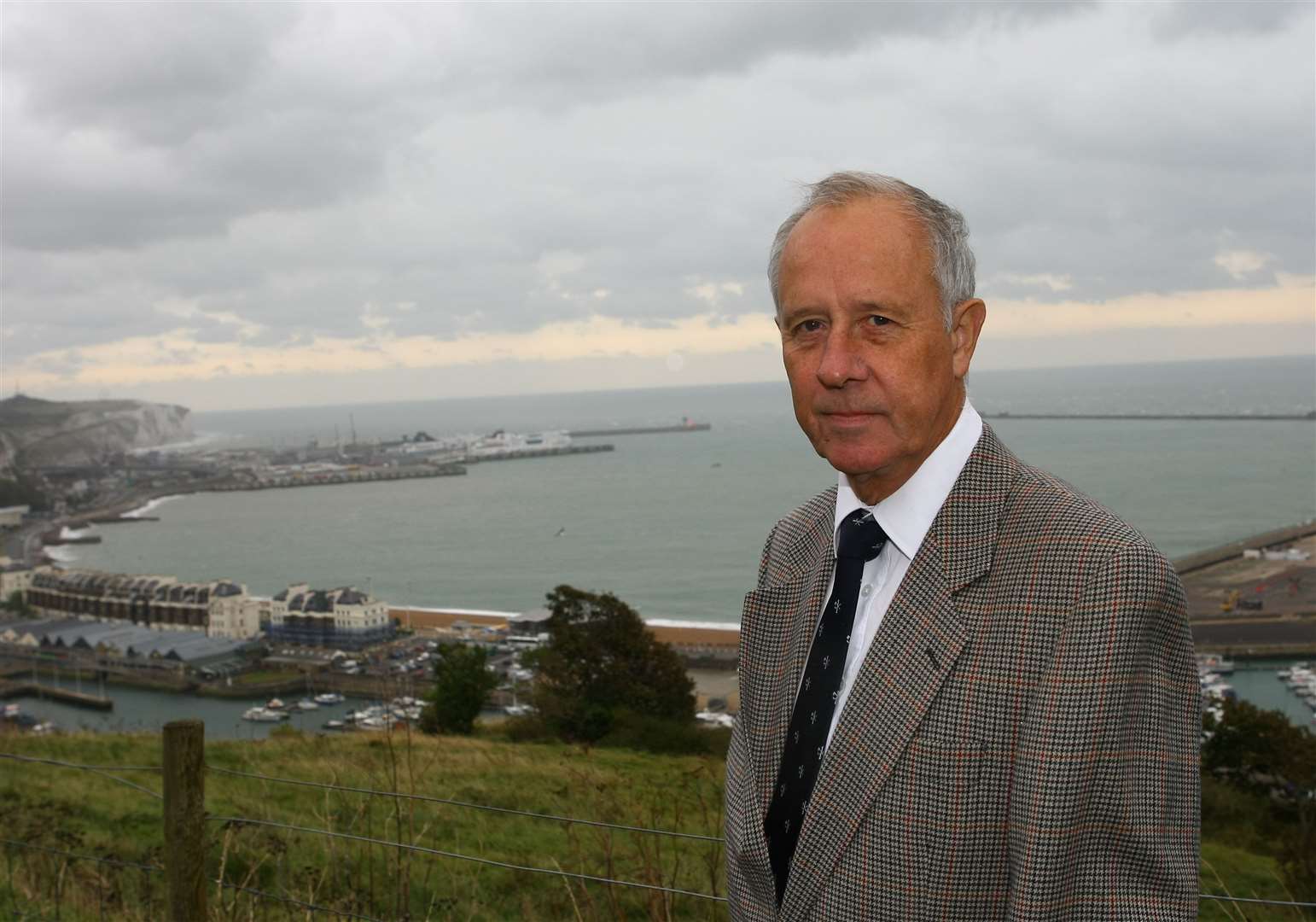 Mick Tedder near Dover Harbour. File picture: Matt Bristow