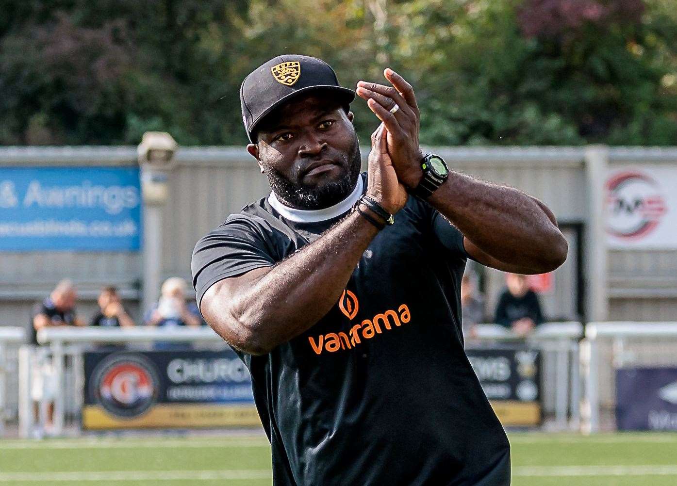 Maidstone United manager George Elokobi. Picture: Helen Cooper