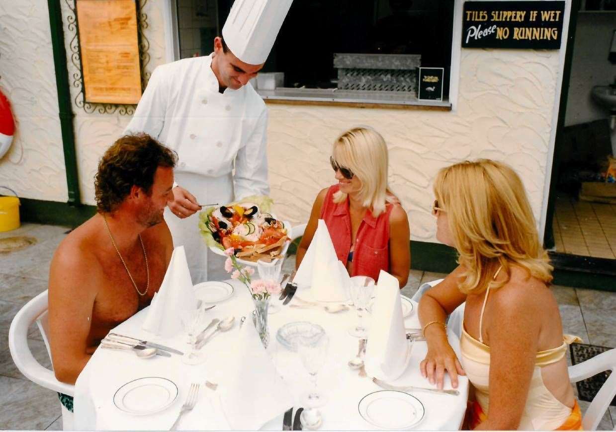 People enjoying the Foxhunter Park on holiday in 1997