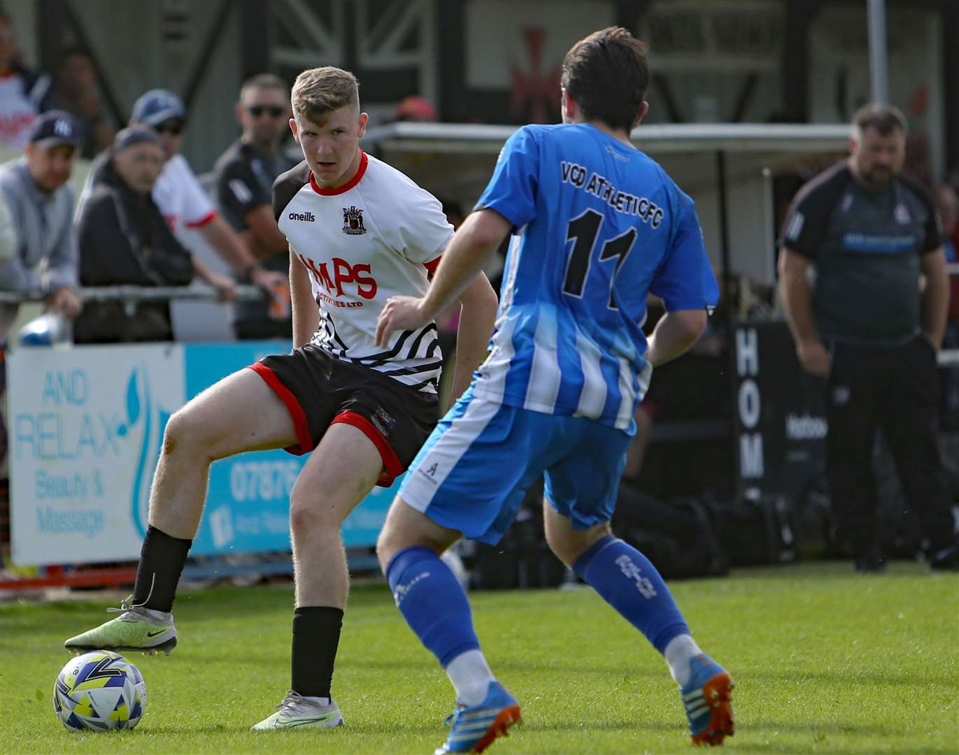 Defender Elliott Moore – has left both Deal and Folkestone joined Kennington. Picture: Paul Willmott