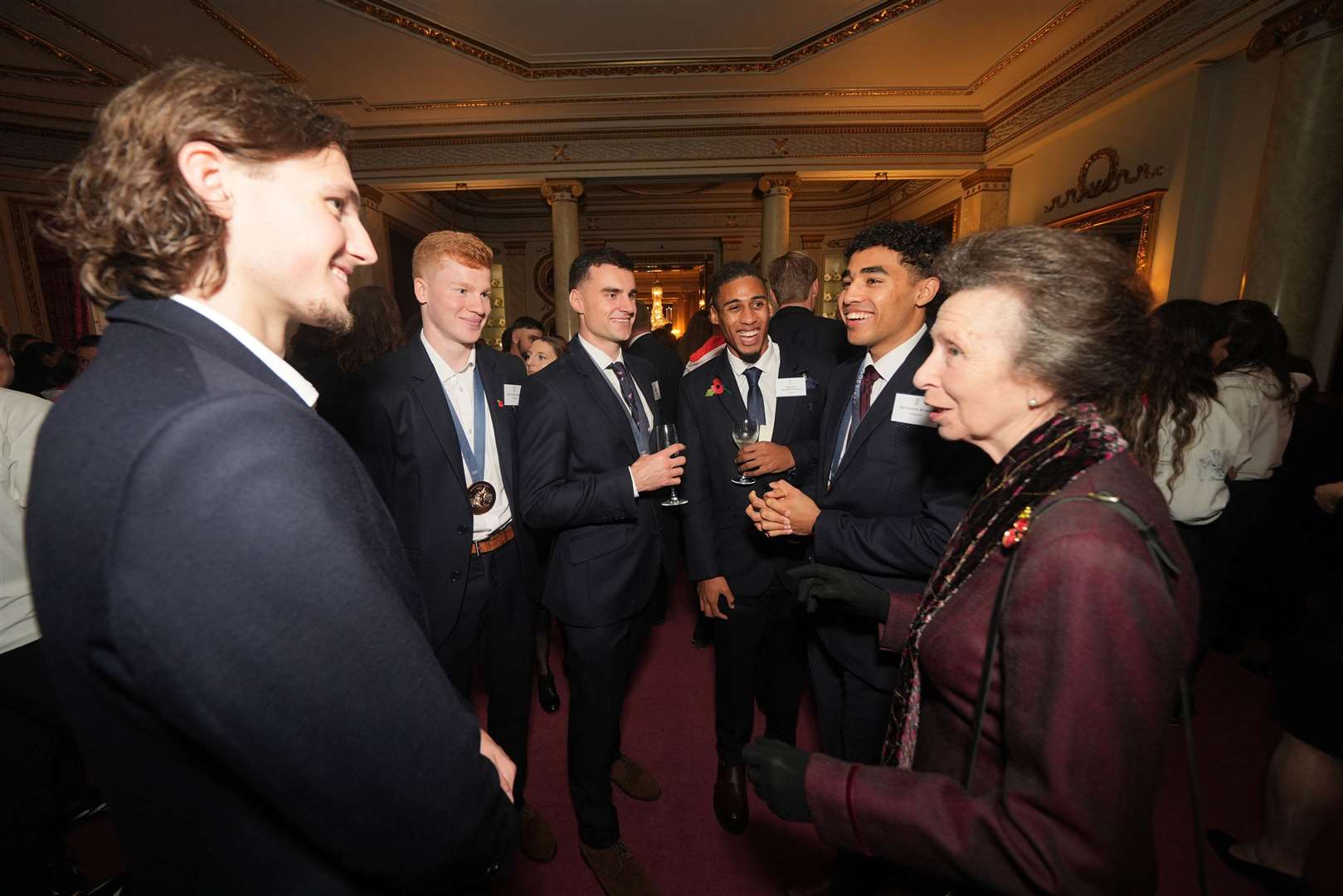 The Princess Royal talking to guests (Yui Mok/PA)