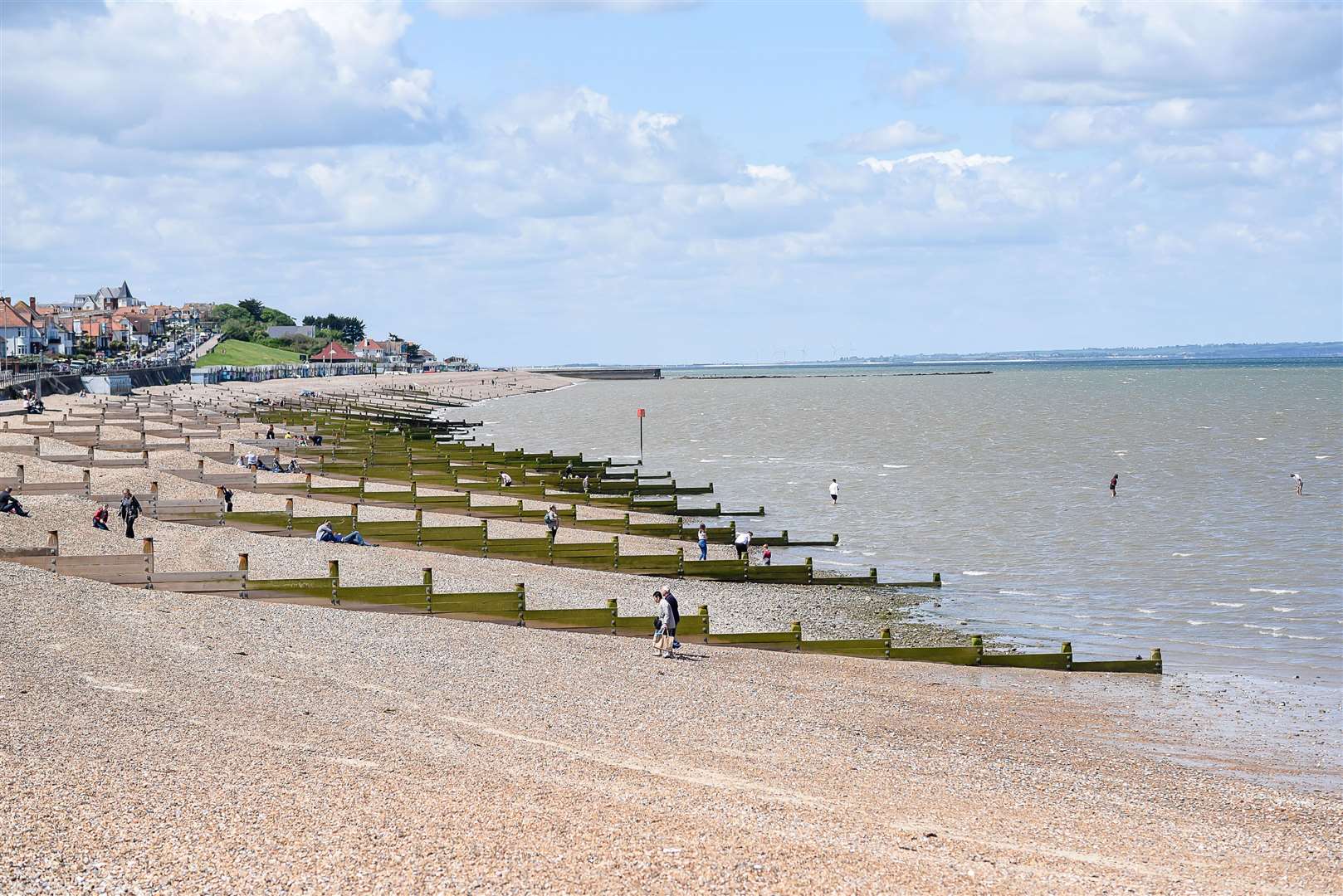 The body of a man in his 70s was found on Herne Bay seafront this morning. Picture: Alan Langley