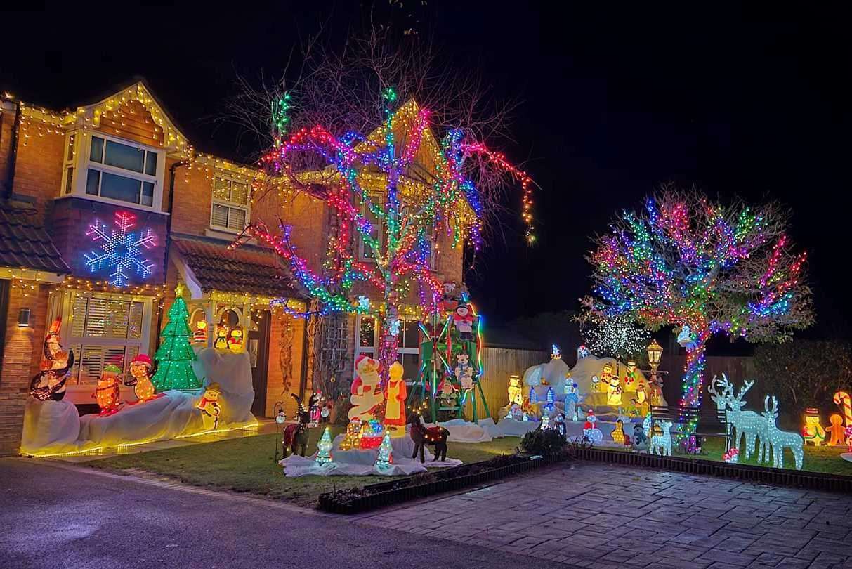 A festive explosion of colour in Muscovy Road, Kennington. Picture: Carey Mortimer