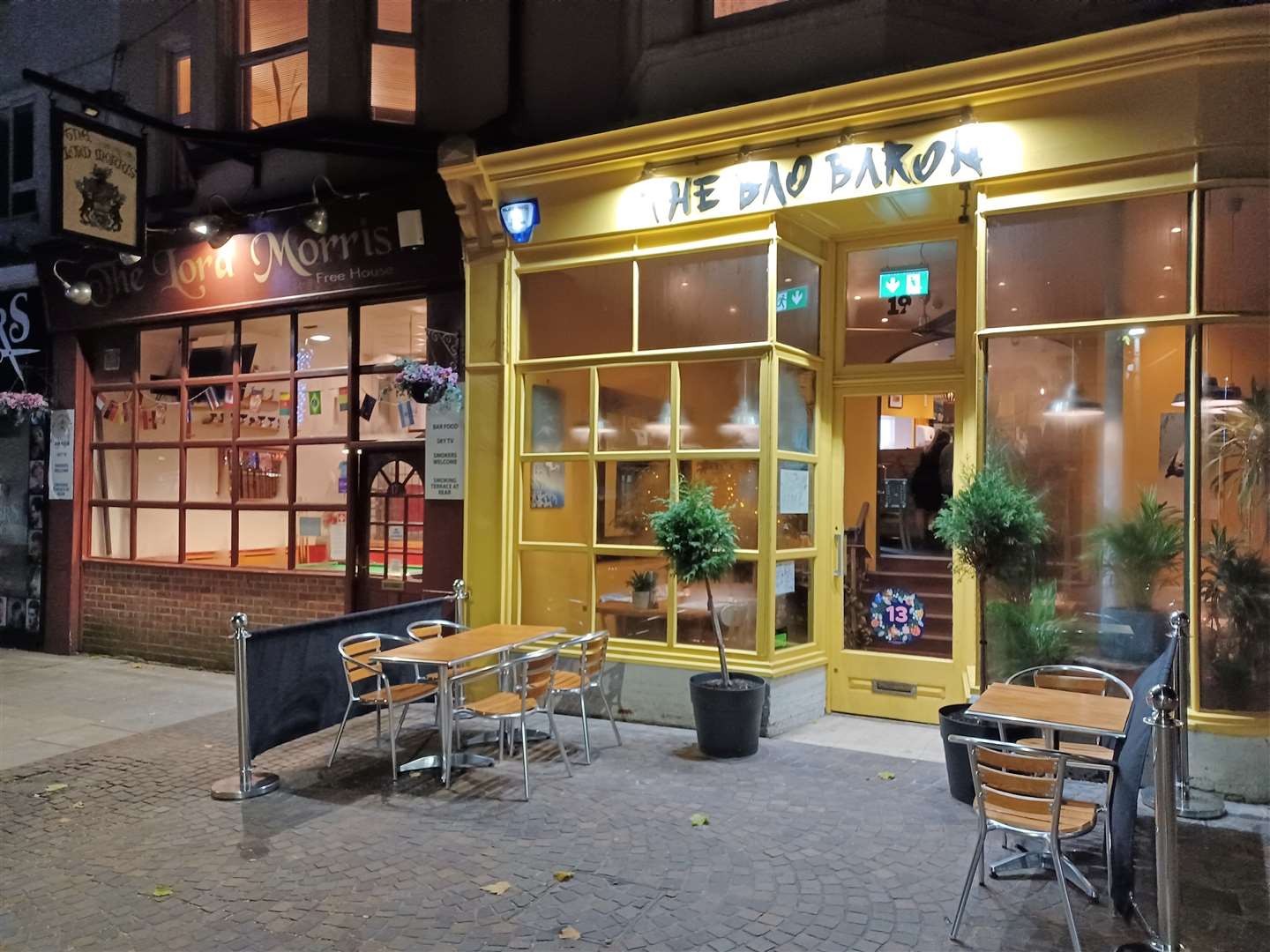 The bright yellow Bao Baron shines out in Guildhall Street, Folkestone