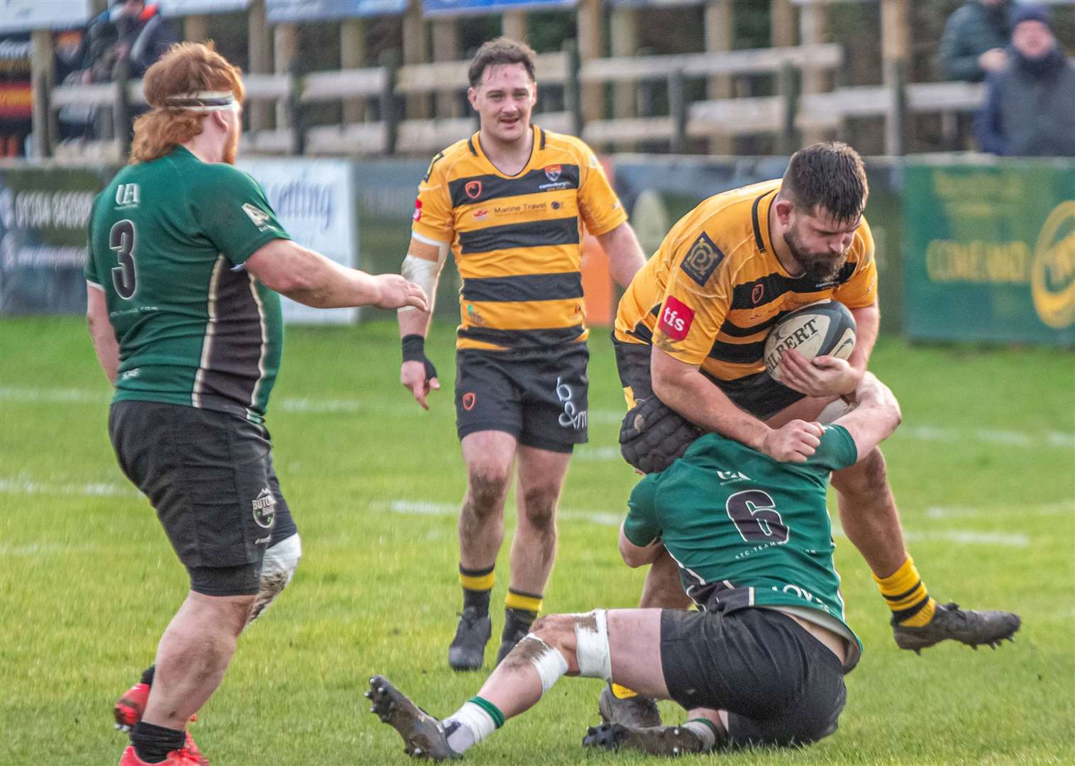 Shay Kerry on the attack for Canterbury against North Walsham. Picture: Phillipa Hilton