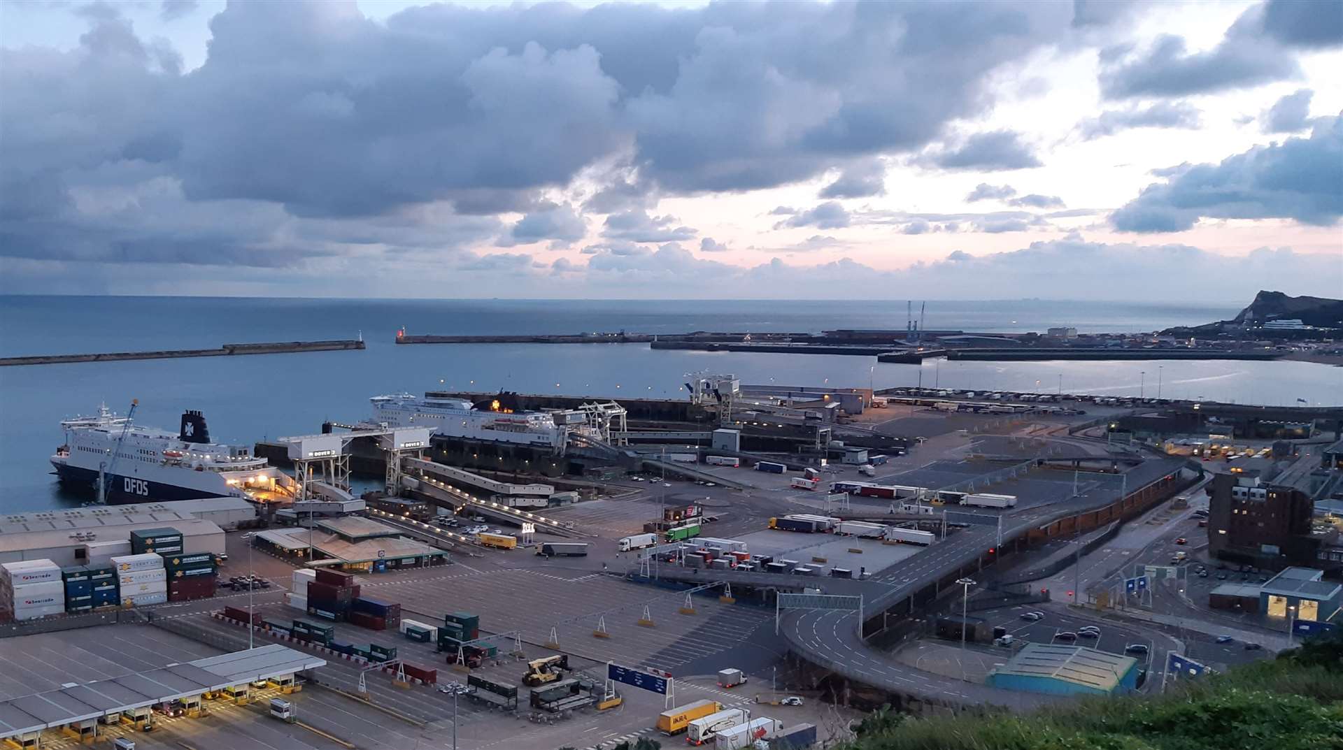 Dover Eastern Docks. Stock picture