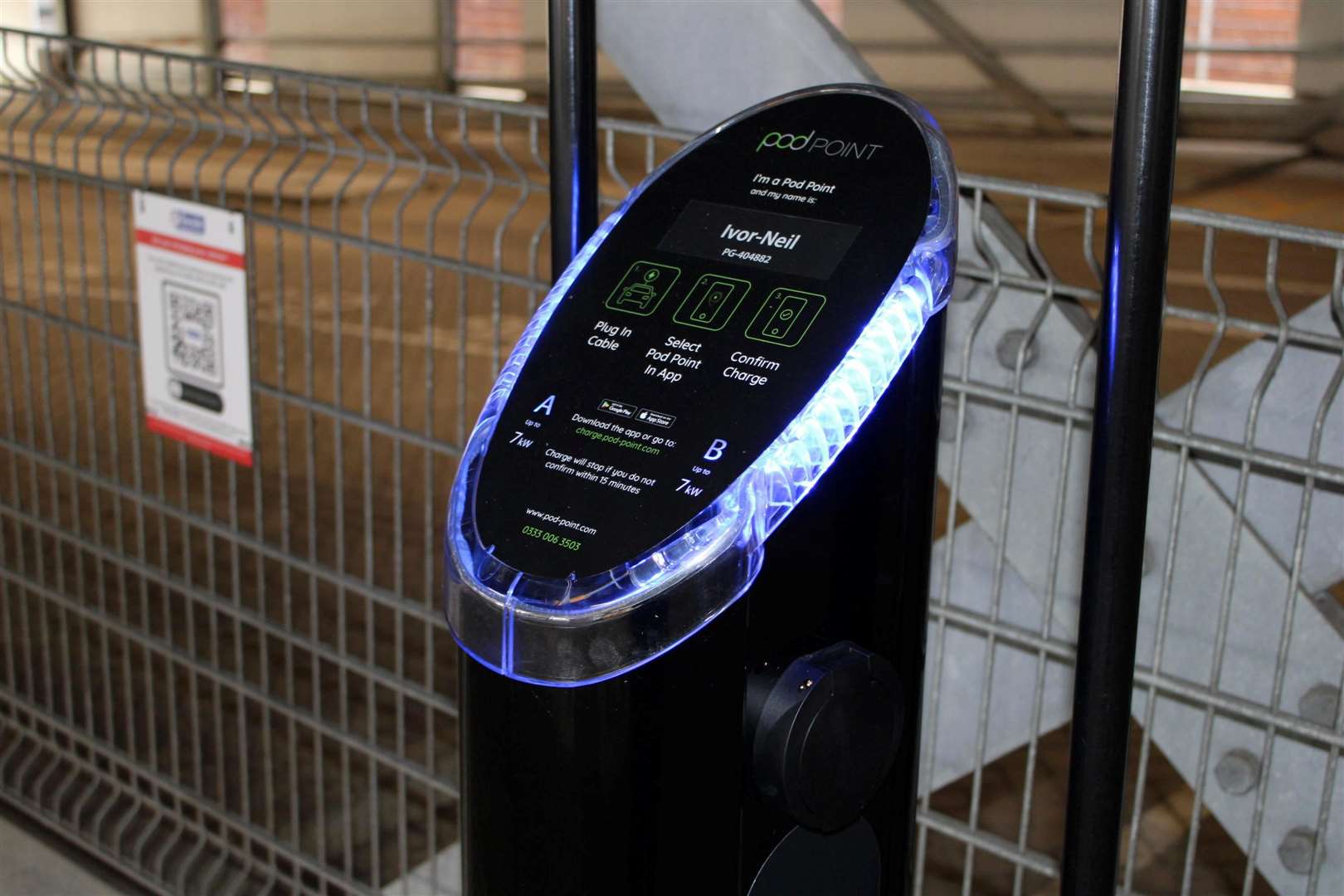 Electric vehicle charging points have been upgraded in the Bourne Place multi-storey car park in Sittingbourne. Picture: Swale Council