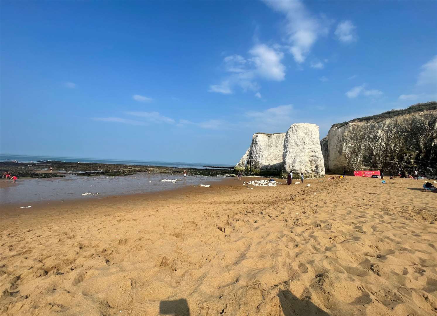 Botany Bay is on the coast of Broadstairs and is popular with tourists