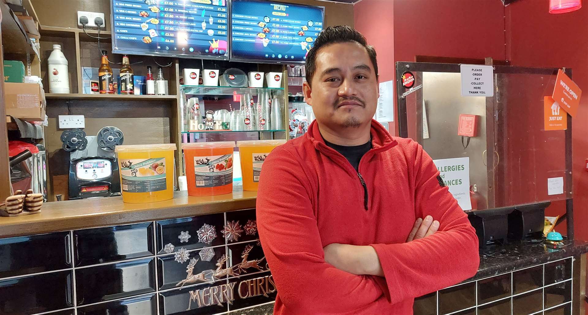 Rabin Gurung, owner of Momo Kingdom in the Lower High Street