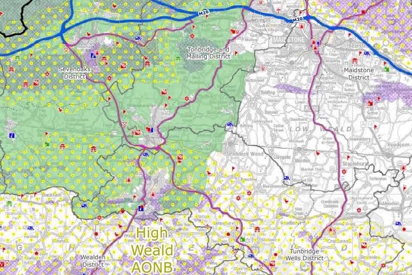 The green belt map