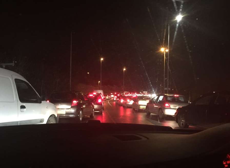 Traffic delays around Bluewater last year. Picture: Emma Mulcrow