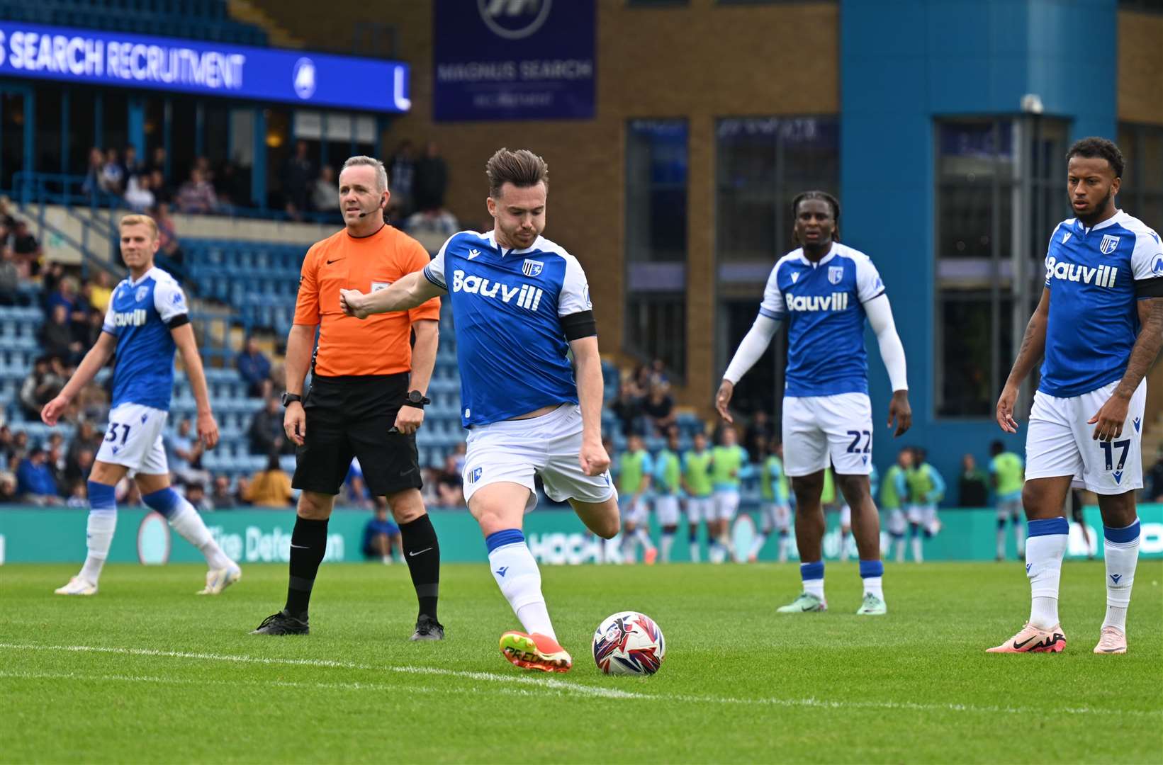 Jack Nolan takes a free kick Picture: Barry Goodwin