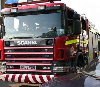 Kent Fire and Rescue Service. Stock image