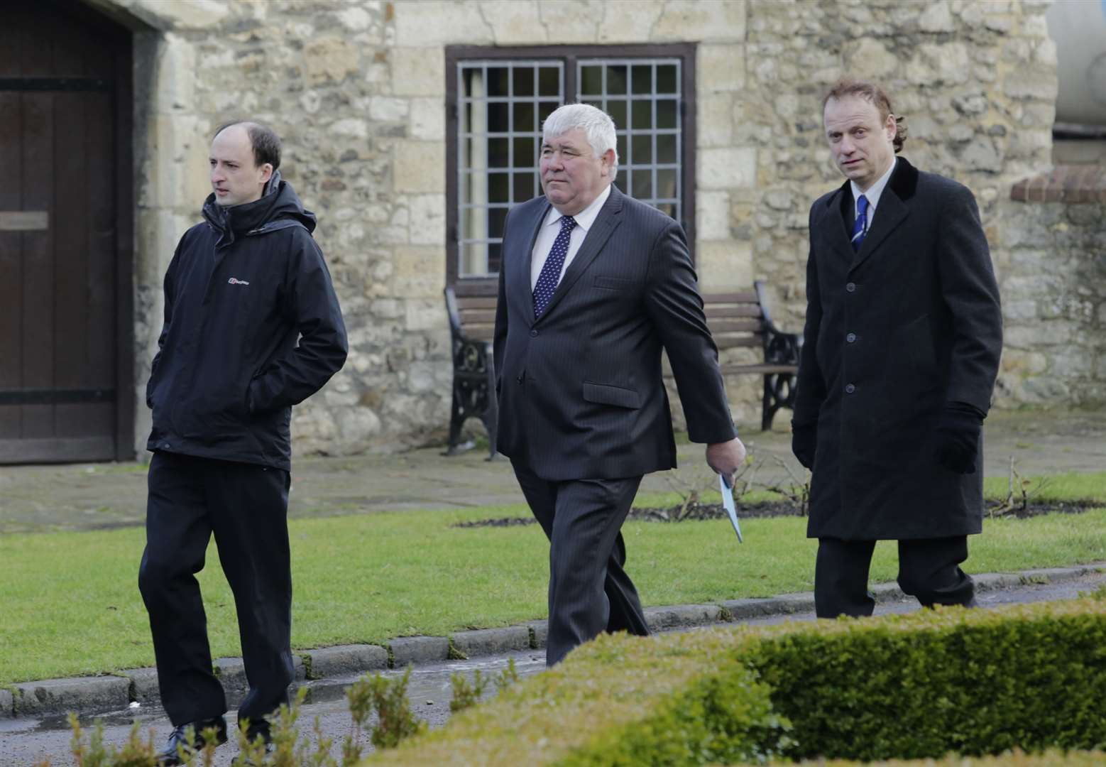 Neil Bowdery, far left, and Maurice Leigh, far right.