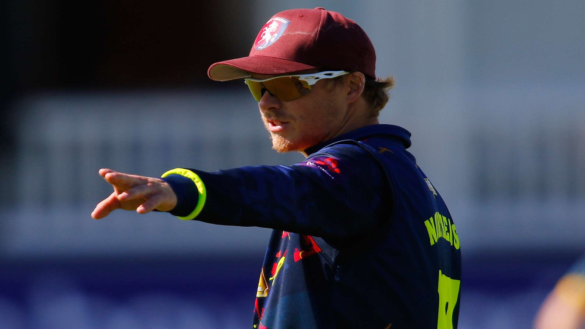 Sam Northeast sets the field against Glamorgan. Picture: Andy Jones.