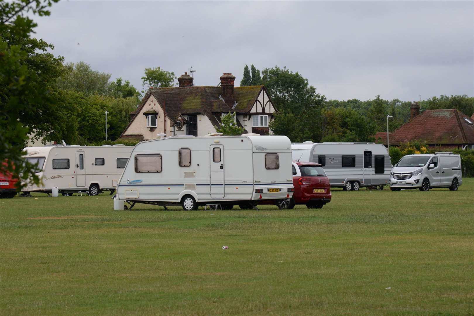 Travellers on Memorial Park, Herne Bay