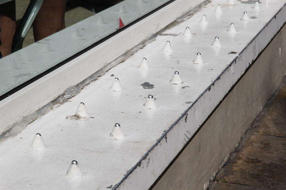 Window Spikes in Tesco Whitefriars Shopping Centre