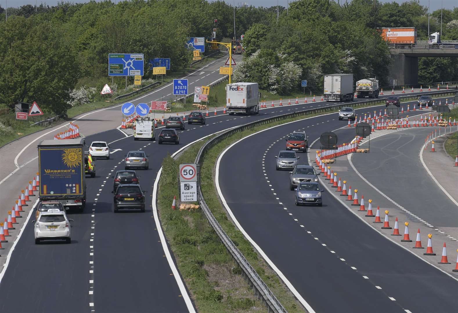 Junction 10a is being built next to the existing junction 10. Picture: Barry Goodwin