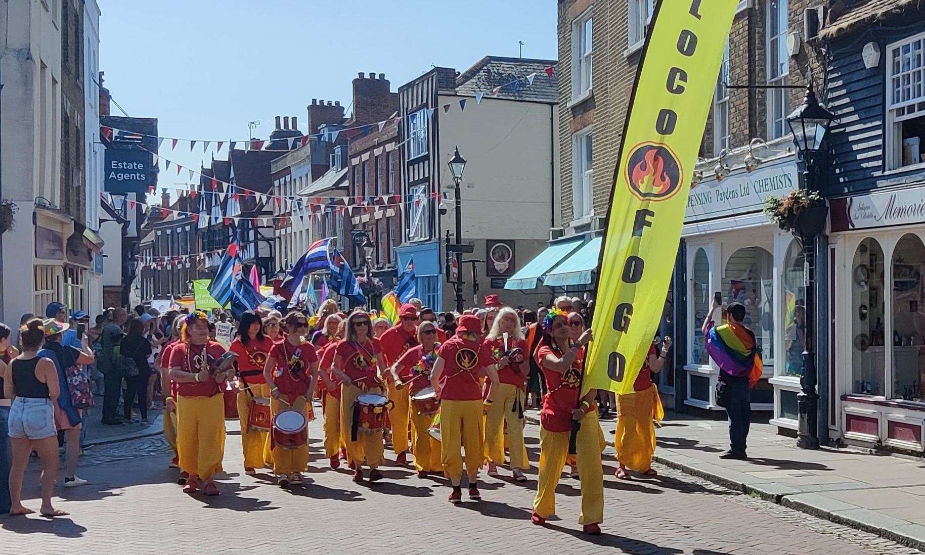 Bands played music in the march. Picture: Steve Morton