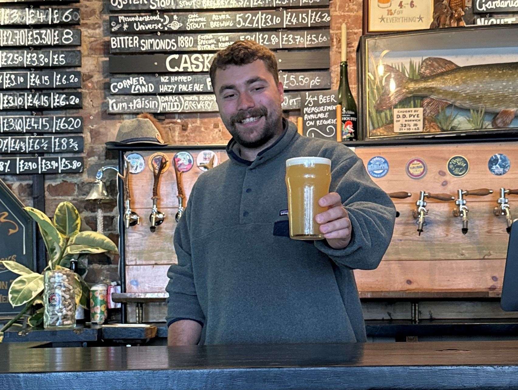 The Whitstable Oyster Fishery Company is set to open a nano brewery - headed by brewer Will Green (pictured) - on the beachfront. Picture: WOFC