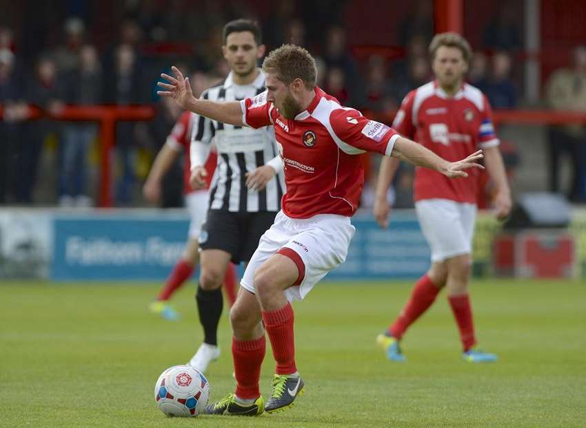 Stacy Long on the ball against Dorchester Town Picture: Andy Payton