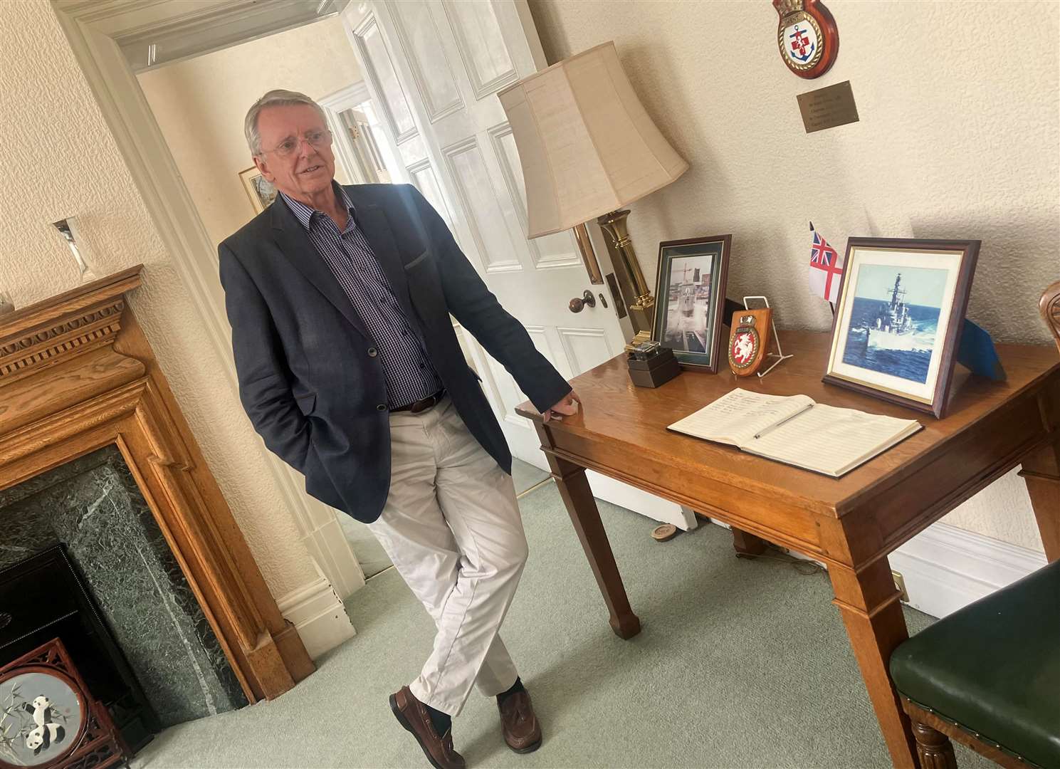 Cllr Gary Cooke in the Chairman's suite of offices at County Hall