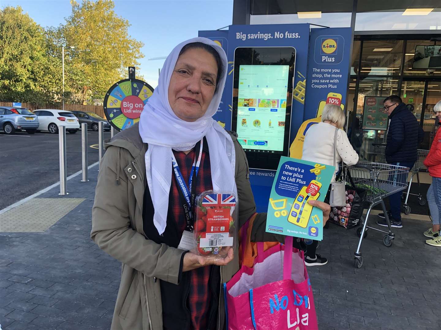 Jabeen Sethi with her strawberries