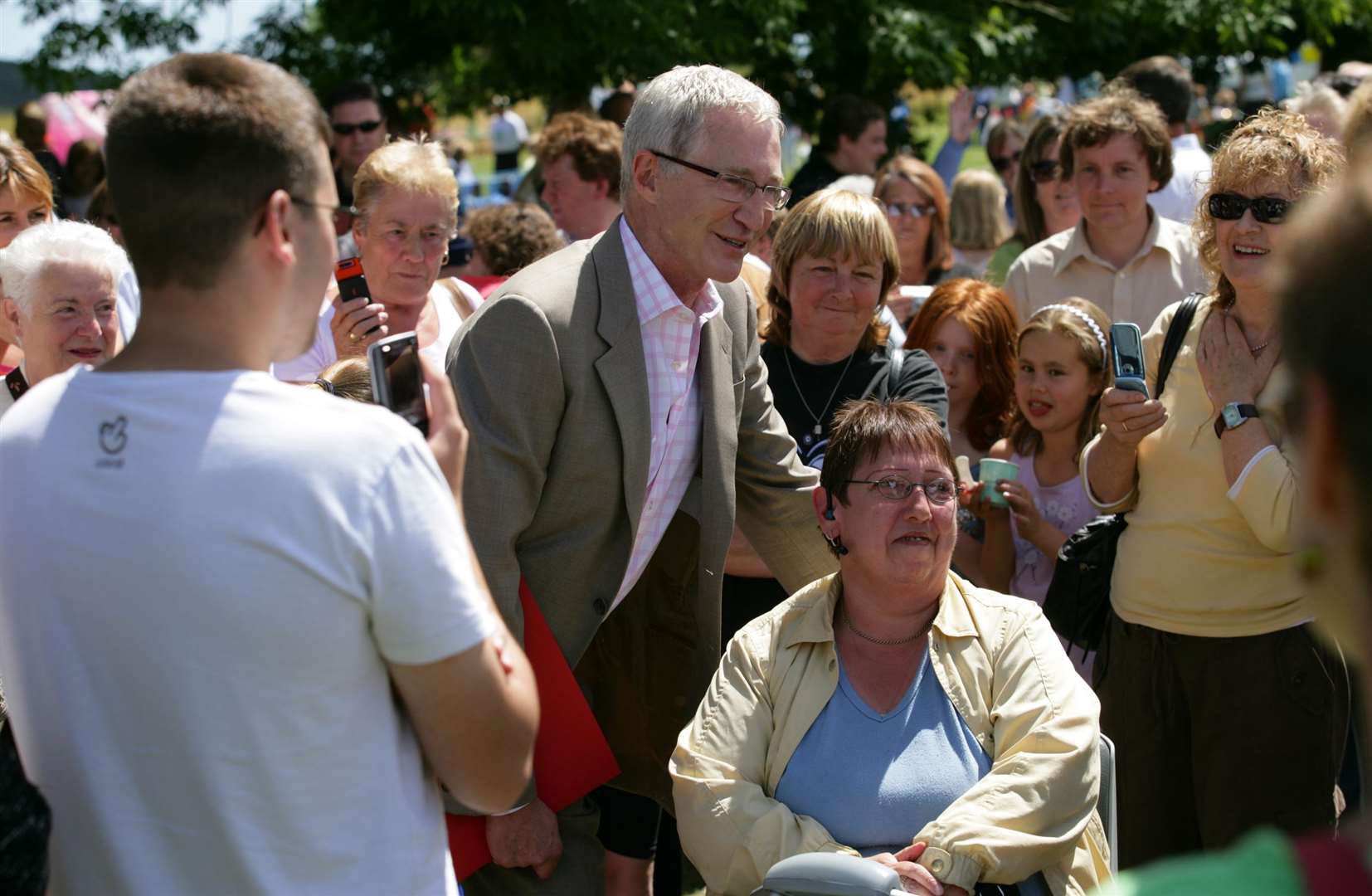 O'Grady at the Aldington Primary School summer fete in July 2008