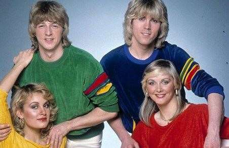 The original Bucks Fizz line-up which won Eurovision in 1981