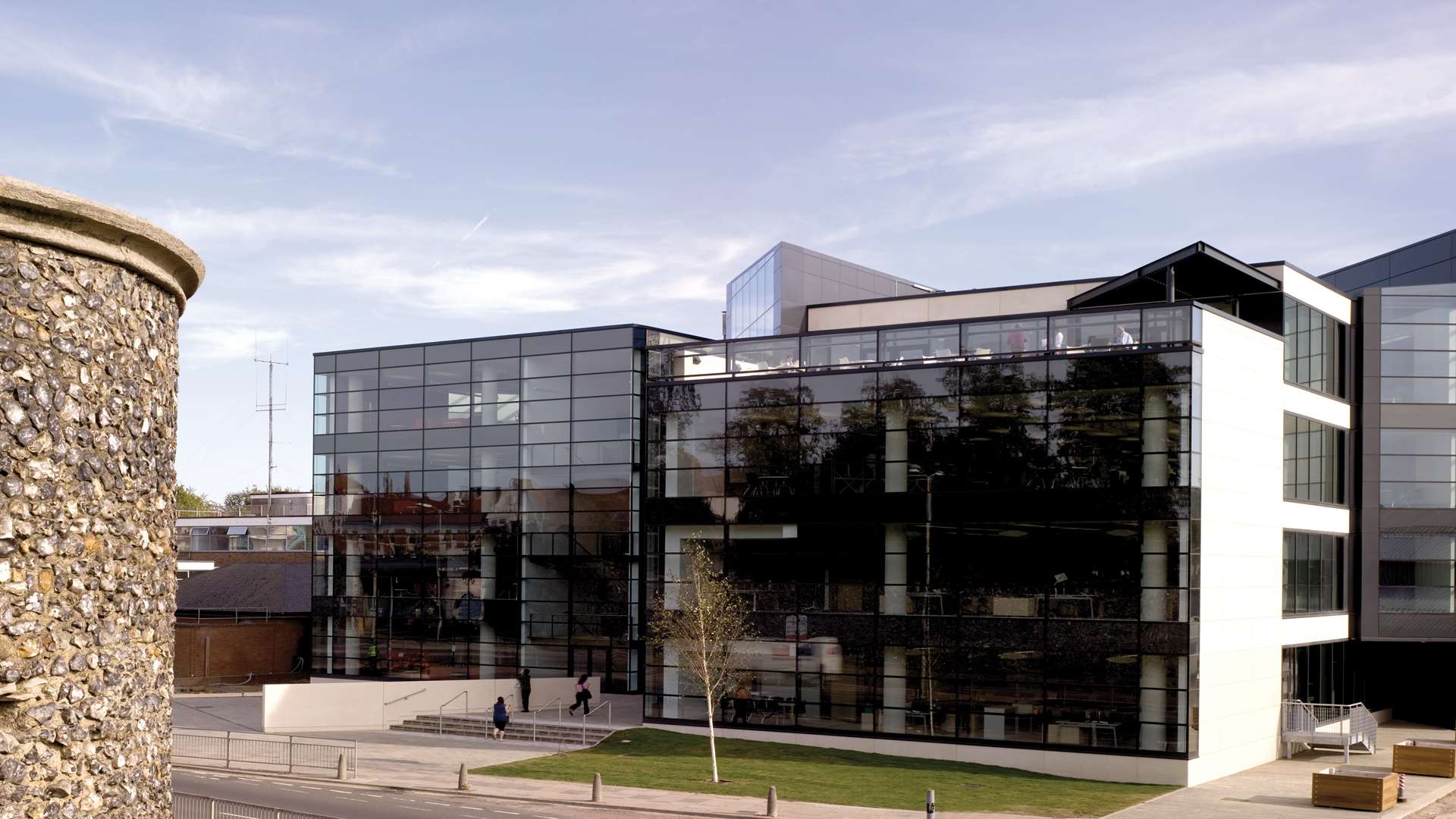 Canterbury Christ Church University's library Augustine House in Rhodaus Town. Picture: Peter Cook.