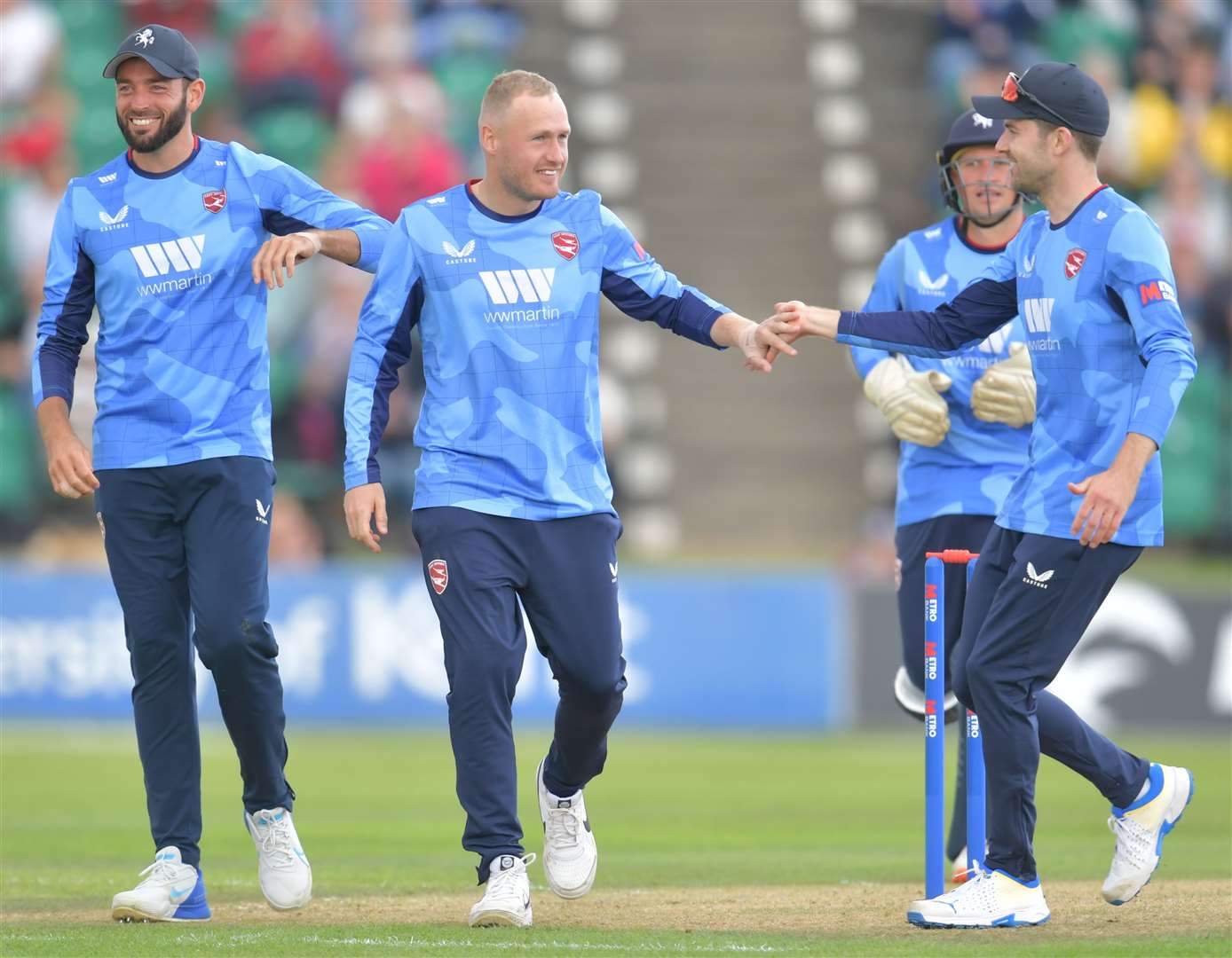 Kent men’s side in One-Day Cup action at Beckenham last year. Picture: Kyle Andrews Photography