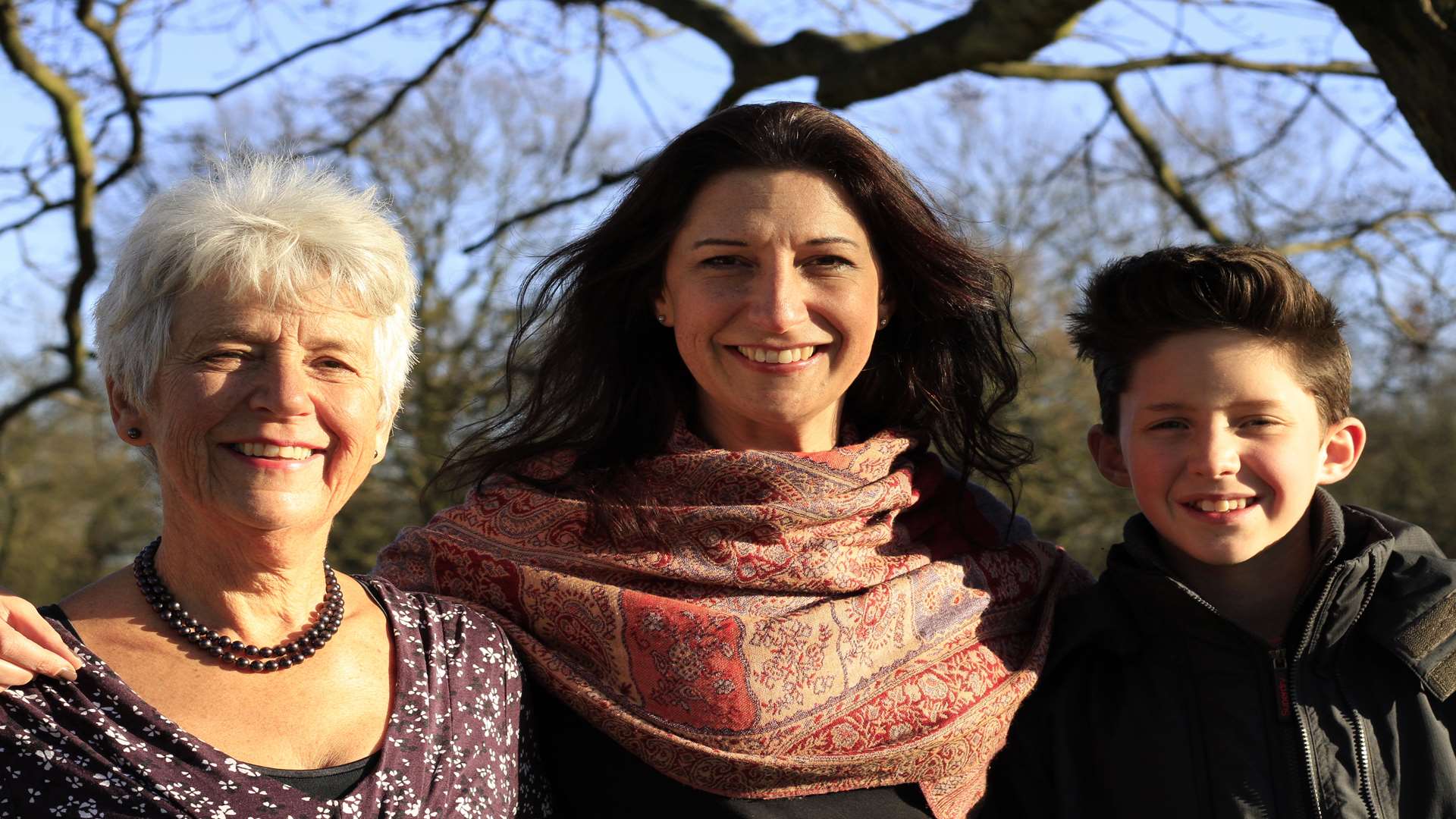 Sheila Miller with daughter Jae Hopkins and grandson Oscar