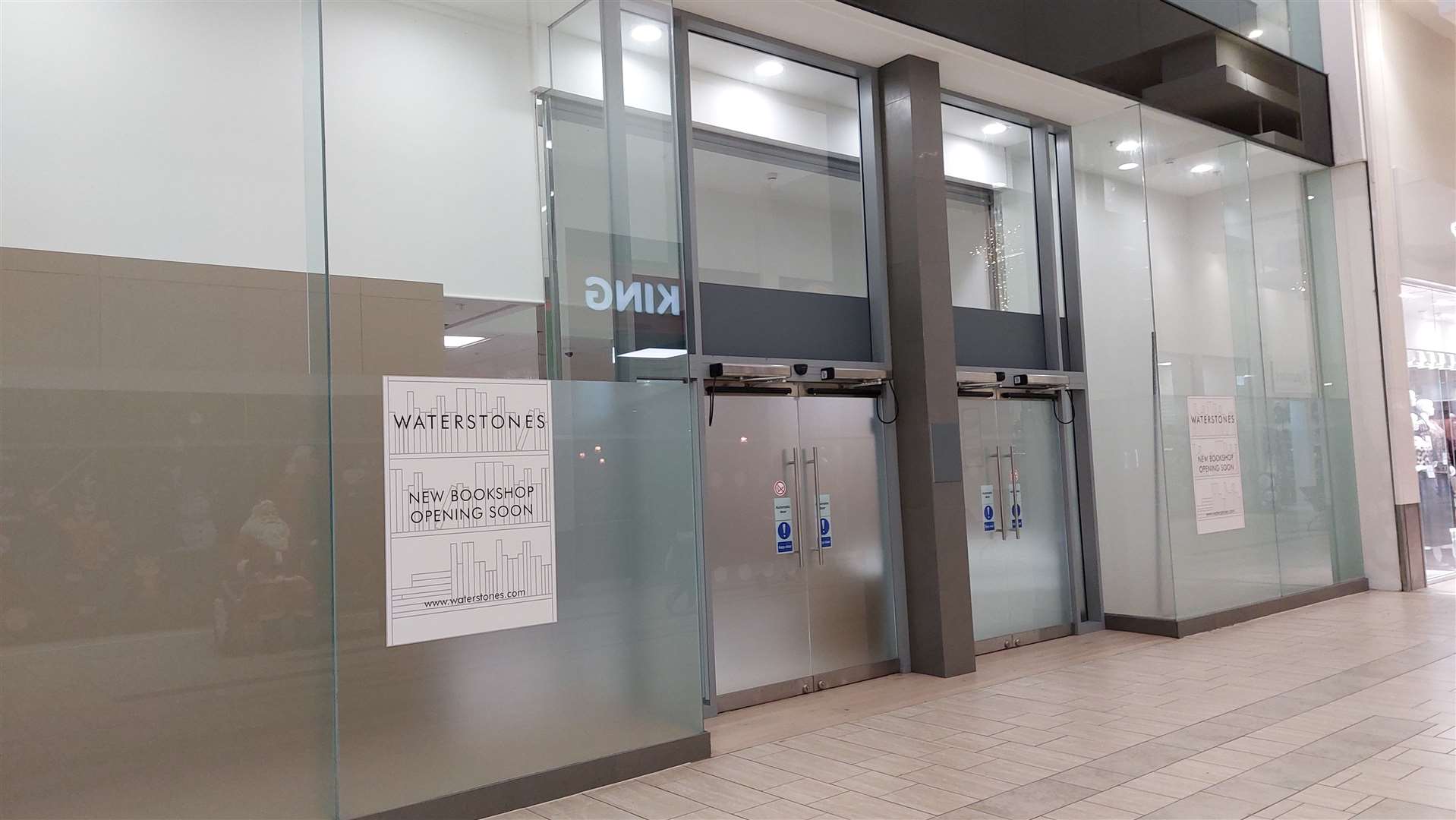 Waterstones will open on Friday, December 6, filling the former River Island/Jobcentre unit in County Square