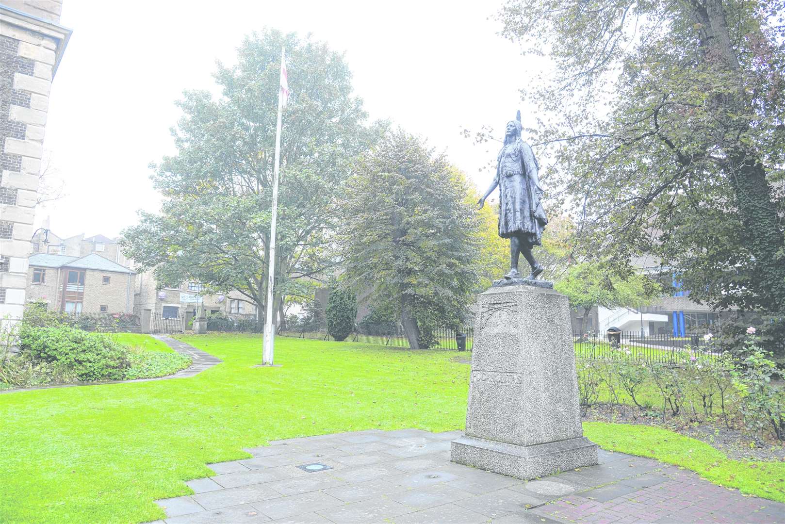 The Pocahontas statue in St George's Church, in Gravesend. Picture: Chris Davey